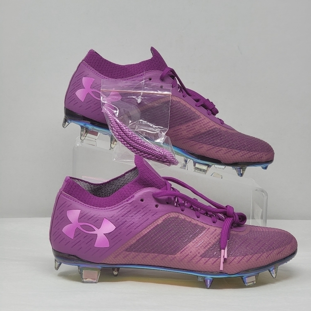 Under Armour Pro FG Soccer Cleats Mystic Violet 3025643-500 Men's Size 6.5 New
